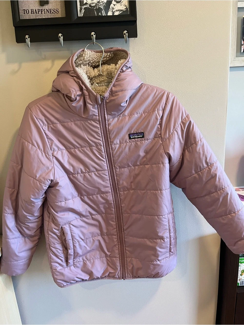 Patagonia reversible girl jacket